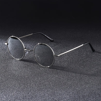 Men'S Round Frame Y2K Fashion Glasses Steampunk Style, PC Lenses, Stainless Steel Frame, Decorative, General Decorative Glasses, Daily Leisure, Easter, St. Patrick'S Da