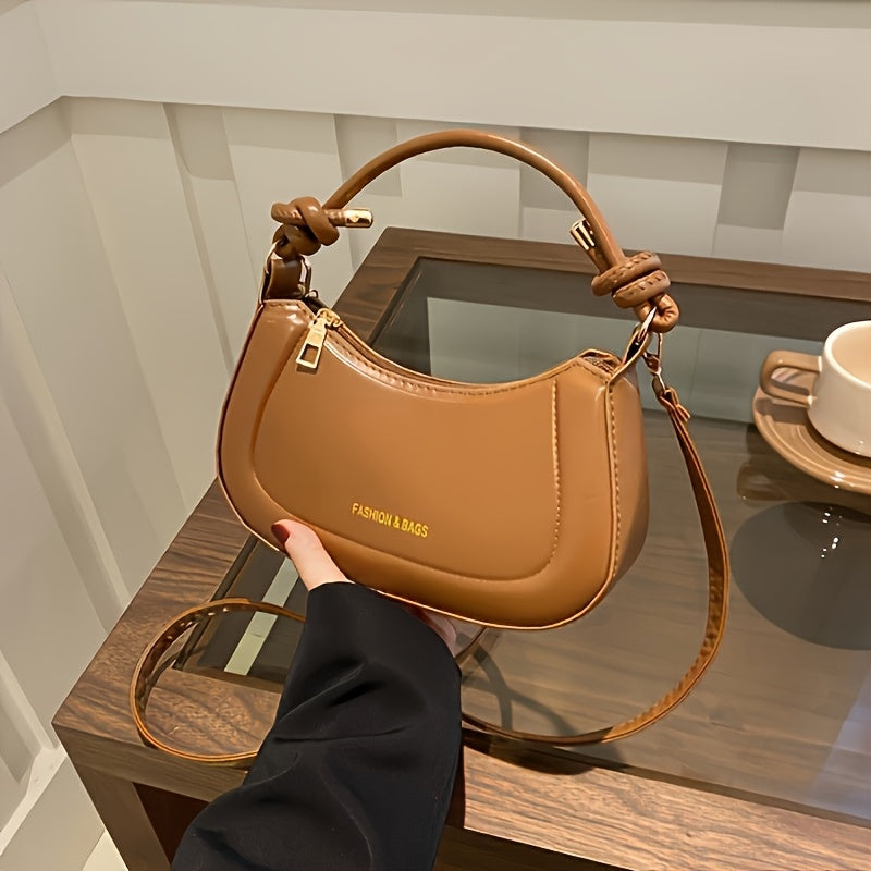 Fashion Solid Color Mini Crossbody Bag for Girls - Durable, Lightweight with Adjustable Shoulder Strap, Zipper Closure - Perfect for Daily Commute and Party Use, Ideal Gift for Friends, Family, and Special Occasions, Daily Co