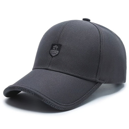 1pc Men'S Baseball Cap, Fantasy Charm Style, Adjustable, Hand Wash, Suitable for Valentine'S Day, Christmas, Spring Festival - Fashionable Versatile Peaked Cap, Suitable for Middle-Aged Peopl