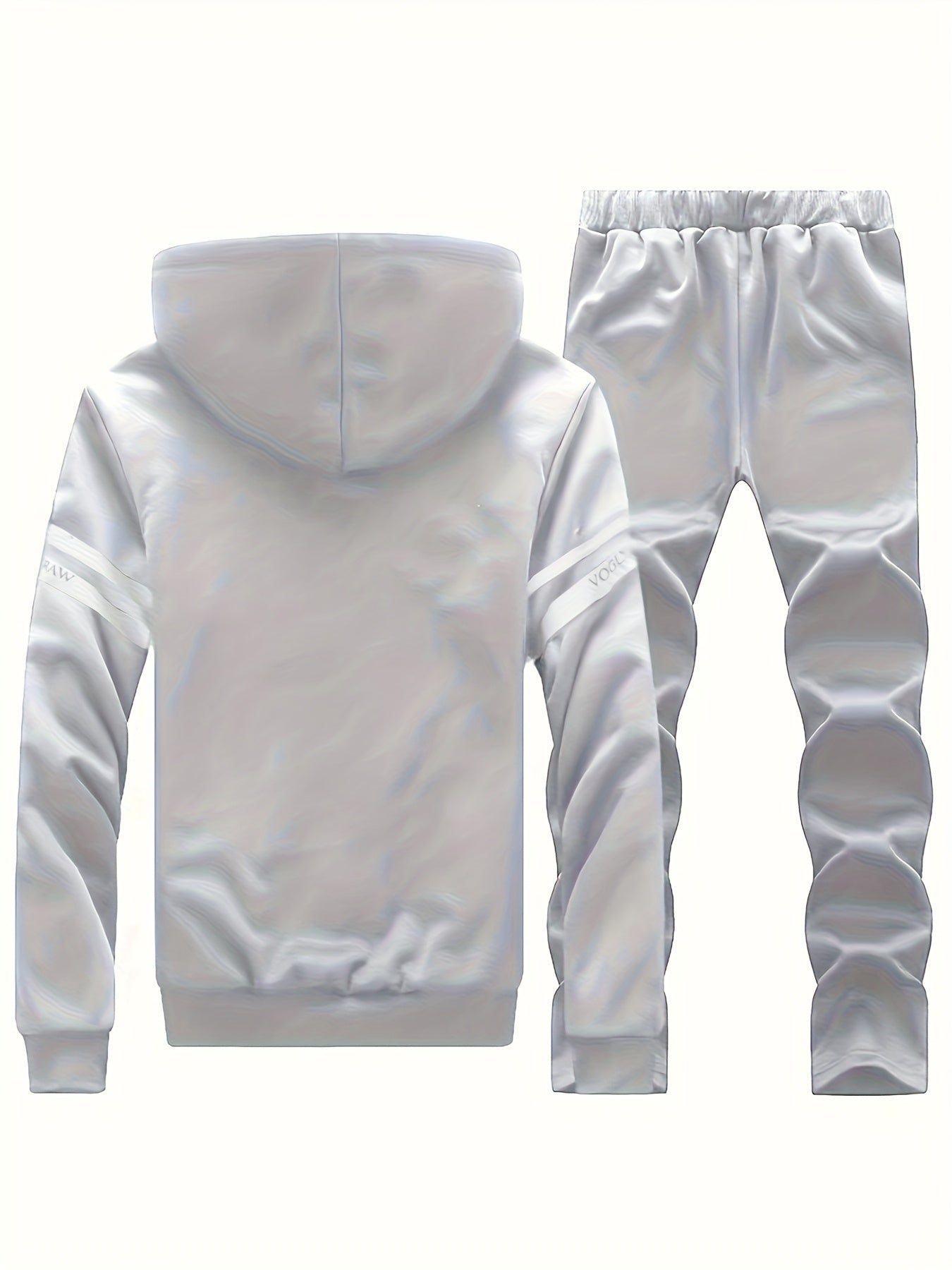 Autumn and Winter Men'S Sports Casual Suit, Men'S Velvet Thickened Sports Suit, Hooded Opening Fitness Suit, Warm Home Suit, Two-piece Set