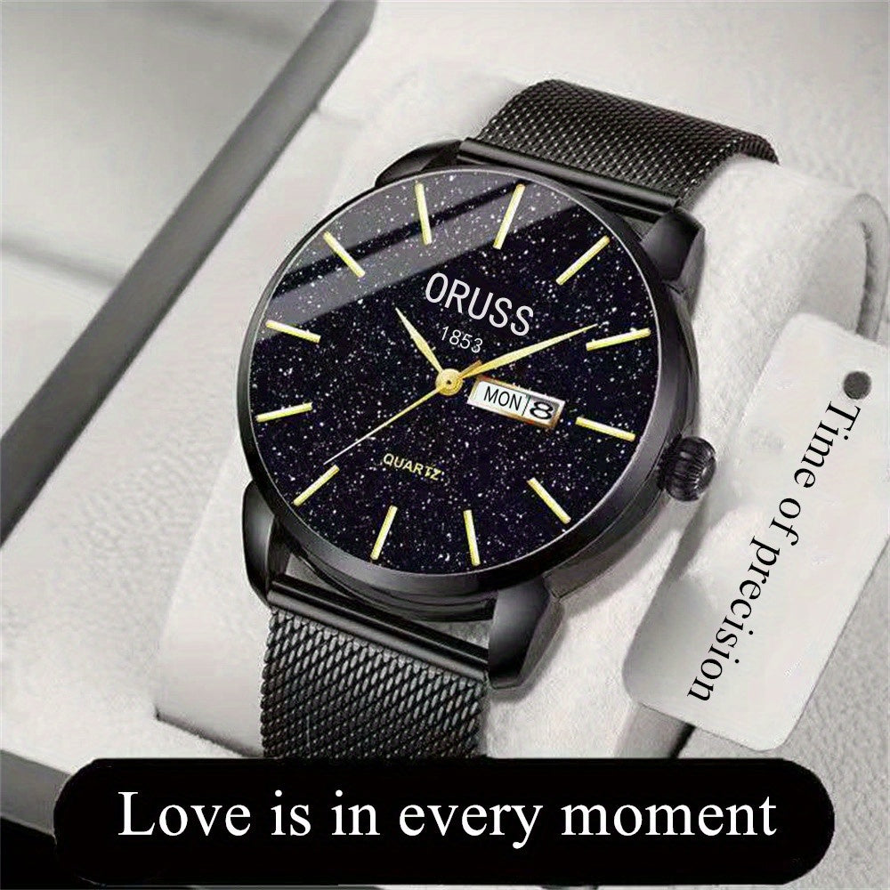 Men's Watch, Business Simple Double Calendar Cool Men's Watch