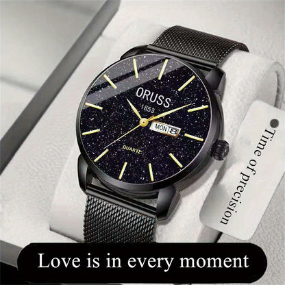 Men's Watch, Business Simple Double Calendar Cool Men's Watch
