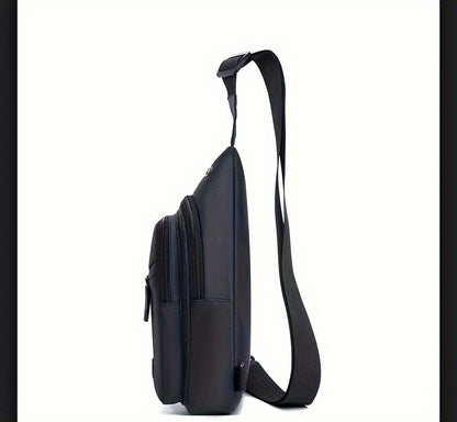 Stylish Men's Chest Bag Multifunctional Student Crossbody Bag Daily Commuting Trendy Versatile Shoulder Bag Outdoor Sports Bag Riding Small Backpack