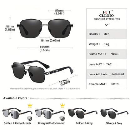 CLLOIO Top Quality Photochromic Men Women Polarized Driving Chameleon Anti-glare Sport UV400