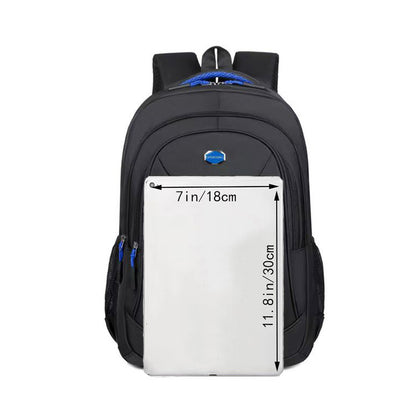 Unisex Large Capacity Business Backpack - Stylish Black Travel & Commuter Bag with Multiple Compartments, Laptop Sleeve, and Adjustable Shoulder Straps for Men and Women, Travel Backpack
