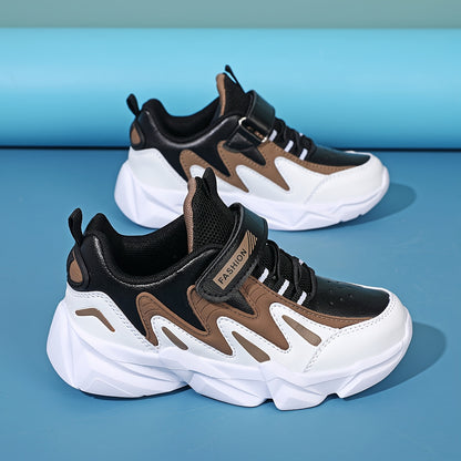 2025 New Boys' Sneakers - Breathable Quick-Dry Synthetic, Durable Low-Top Lace-Up Shoes with Closure, Stylish Striped Design for Outdoor, Running & Casual Wear, All-Season Comfort, Shoes for Girls, Running Footwear, Modern Sn