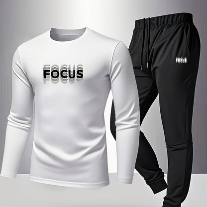 Men's Casual Comfortable Breathable Printed Loungewear Pants Set