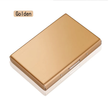 Premium Stainless Steel RFID Blocking Card Holder for Men – Sleek Black Metal Wallet with Multiple Compartments, Perfect Father’s Day Gift for Dad, Secure Card Storage | Polished Finish | Metallic Construction