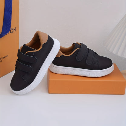 1 Pair Youngsters' Low-Top Casual Sneakers - Breathable Faux Cover with Closure, Lightweight TPR Sole for Boys & Girls - Spring/Fall Outdoor School & Daily Wear Shoes, Youngsters Sneakers, Everyday Youngsters Footwear, Stylis