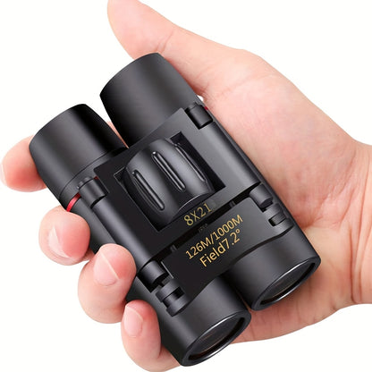 Mini Binoculars 8x21 HD Compact Folding Telescope for Birdwatching, Travelling, Hiking, Sightseeing, Outdoor, Adults Gift for Thanksgiving day, Christmas. Xmas, Halloween