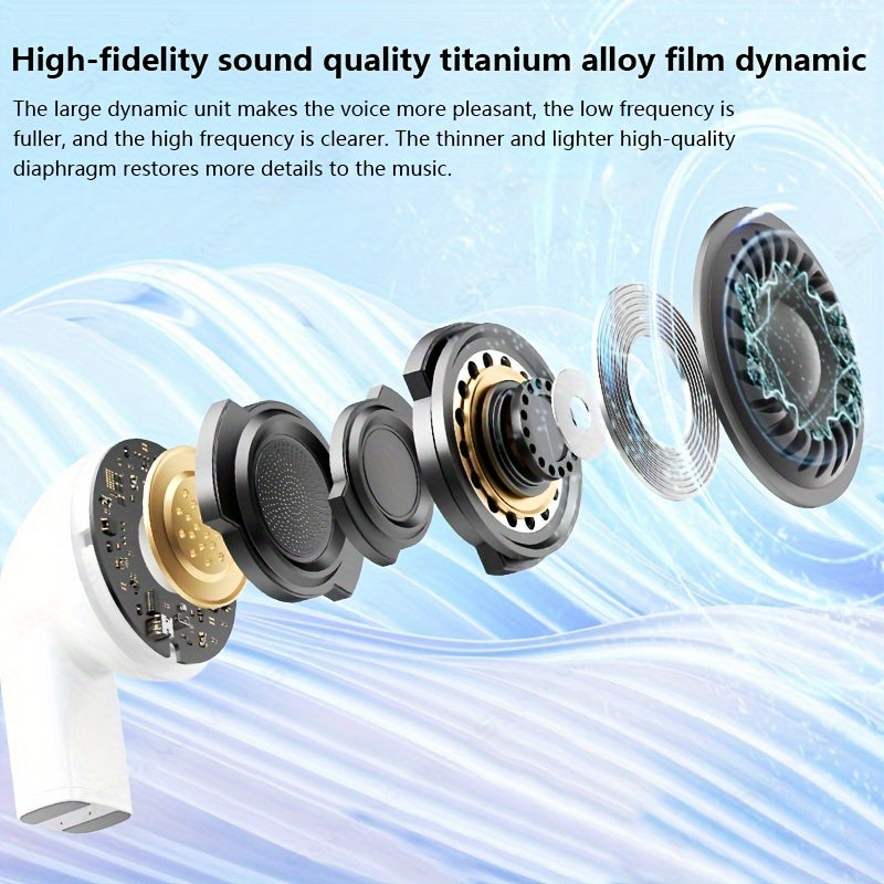 New SENYANG 2025 True Wireless 13.46 cm-Ear Comfortable Headphones- HiFi Bass 9D Stereo Calling, TWS, USB-C, Android&, Sport Earpieces, Sleep Headphones, Earbud Headphones