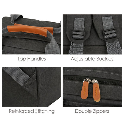 Three-Piece Set Casual Men'S Laptop Backpack Double Shoulder Bag for Outdoor Travel