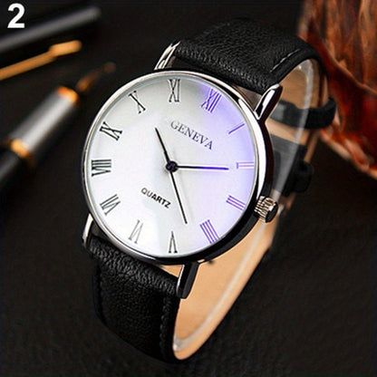 Hot New Men's Watch Roman Numerals Fashion Trend Business Casual Men's Watch Male, Ideal choice for Gifts