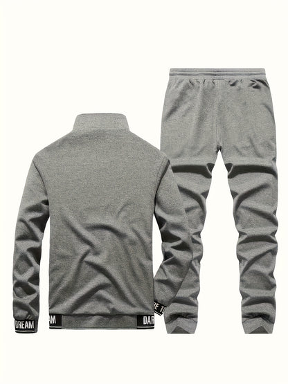 Spring and Autumn Casual Men's Jacket Set
