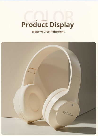 Wireless Earbuds with HIFI Heavy Bass, Low Latency Gaming & HD Calls, Foldable Wireless 5.3 Headphones, Long Battery Life, Comfortable Ergonomic Design for Sports/Running/Esports, for PC/Mobile, Stylish Gift for Men Women, Ea