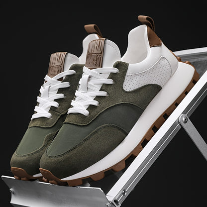 Men'S Casual Fashion Sneakers - Versatile & Stylish Dad Shoes with Rubber Sole, Lace-Up, Round Toe, Low Top Design for Outdoor, Hiking & Everyday Wear, Hiking Footwear|Modern Sneakers|Durable Rubber Sole