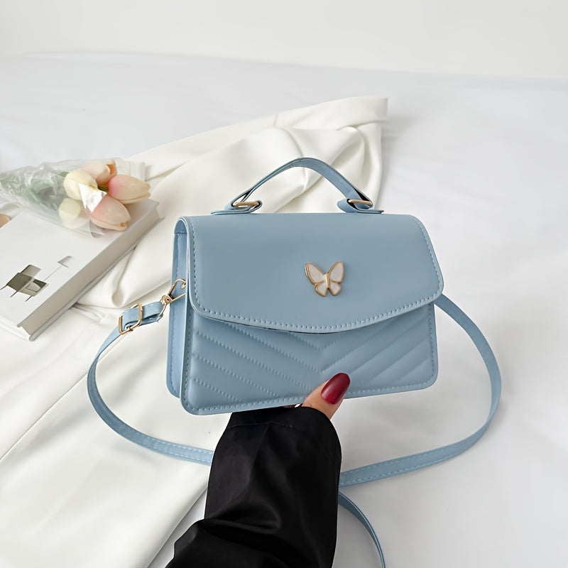 [Women's Shoulder Bag] 1pc Simple Fashion Crossbody Bag New Women's Bag Solid Color Shoulder Bag Minority Style Handbag Suitable for Daily Wear
