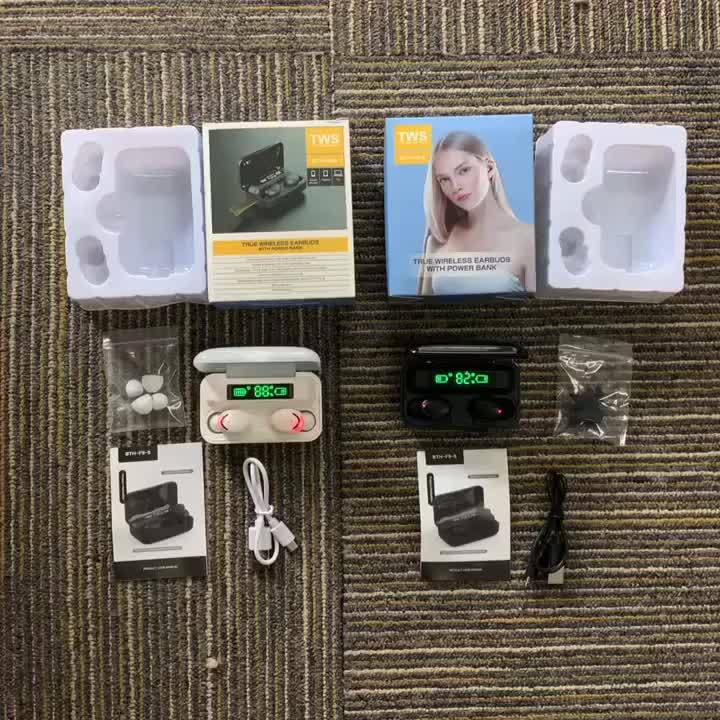 [9D Stereo Sound Noise-Canceling Earbuds] HiFi 9D Stereo Sound TWS Wireless Earbuds - Noise-Canceling In-Ear Sports Headset with LED Charging Case
