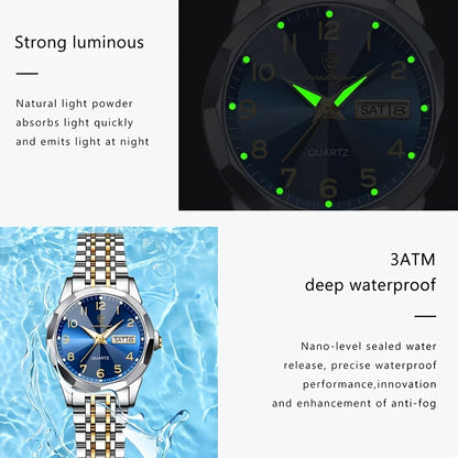 Women'S Minimalist Casual Waterproof Luminous Luxury Quartz Watch from a Top Brand.
