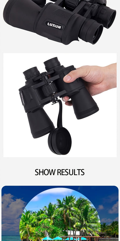 10X50 High Magnification Binoculars - Professional HD Optics for Concerts, Bird Watching, Sports Events & Hunting, Includes Portable Bag & Shoulder Strap, Durable Rubber Material, Compact Design for Easy Travel, Concerts, Bir