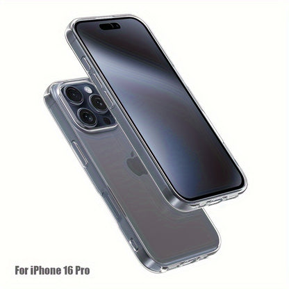 Բջջային հեռախոսի պատյան Iphone 16 Pro Max-ի համար, Բջջային հեռախոսի թափանցիկ պատյան Iphone 16 Plus-ի համար, պարզ և բարակ պաշտպանիչ պատյան TPU փափուկ պատյան