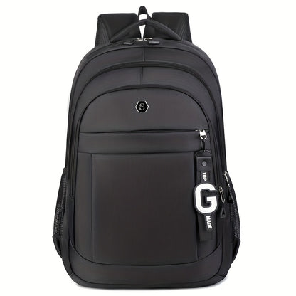 Men's Stylish Large Capacity Backpack - Black, Business & Travel Ready with Multiple Compartments, Durable Lightweight Design, Perfect for Daily Commute & Computer Use, Backpack for Travel, Highquality Luggage