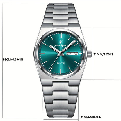 Berda Tomato Hot Selling Trendy Youth Elegant Korean Style Ladies Watch with Night Light Calendar Stainless Steel Quartz Watch