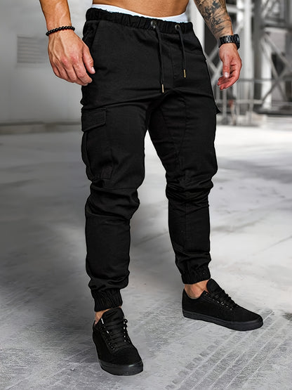 Men's Cargo Pants Outdoor Hiking Multi-Pocket Utility Long Trousers, Casual Style, For All Seasons