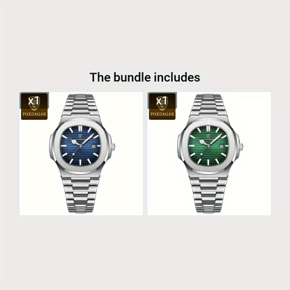 POEDAGAR New Men's Watch With Luminous Calendar, Trendy For Students, Cool And Hot Sale Quartz Wristwatch