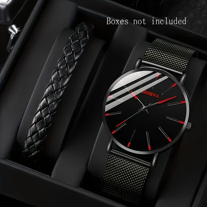 A Quartz Men'S Watch Plus an Accessory.
