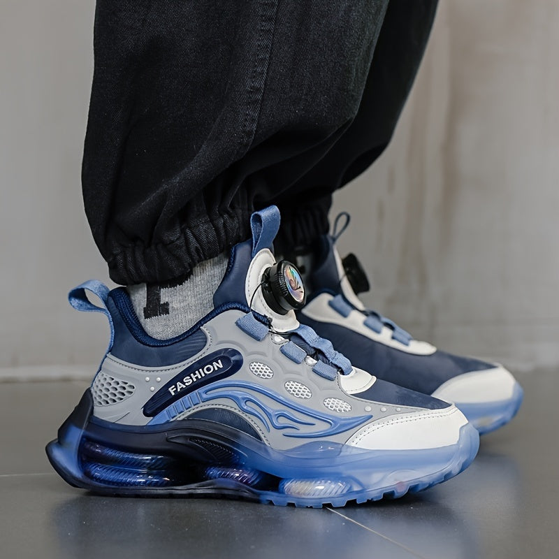 New Youngsters's Fashion Casual Sports Shoes Outdoor Running Shoes with Rotating Buttons and Soft Soles