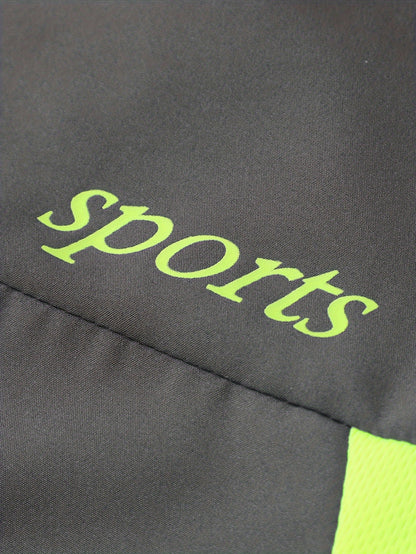 Men'S Casual Patchwork Athletic Suit Comfortable And Good Wear Coat And Long Pants Tracksuit