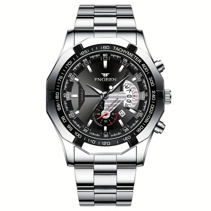Men's Large Dial Watch, Creative Calendar Wrist Watch