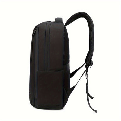 Lightweight Black Laptop Backpack - Durable, Adjustable Shoulder Straps, Zippered Compartments - Ideal for Travel & Daily Use, Laptop Bag