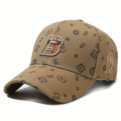 Embroidered Letter B Spring Autumn Casual Duckbill Cap Unisex Baseball Hat New Fashion Lightweight Adjustable Hat