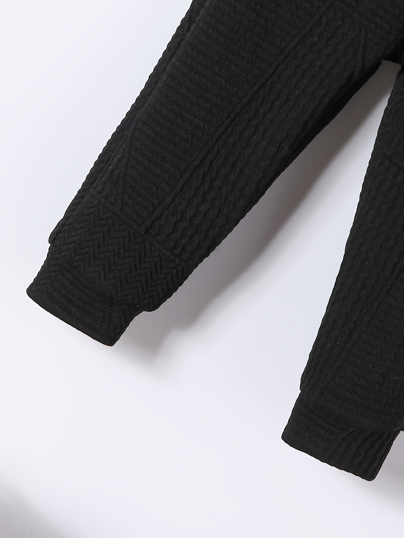 3pcs Set for Boys: New Autumn Shoulder Button Plain Round Neck Sweater, Trousers and Crossbody Bag, Casual and Fashionable Three-piece Set