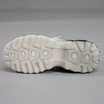 1 Pair Women'S Fashion Sneakers - Lightweight All-Season Running Shoes with Polyurethane Upper, Fabric Inner & Insole, Rubber Sole
