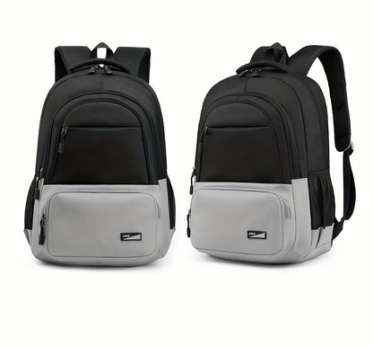 Durable Oxford Fabric Backpack - Spacious, Breathable, Adjustable Strap, Laptop Compartment, Ideal for Hiking, Camping, Travel, School & Work - High 46cm, Long 32cm, Thick 19cm, School Backpack | Adjustable Strap Backpack | D