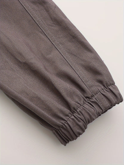 Men's Cargo Pants Outdoor Hiking Multi-Pocket Utility Long Trousers, Casual Style, For All Seasons