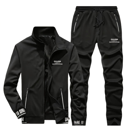 Spring and Autumn Casual Men's Jacket Set
