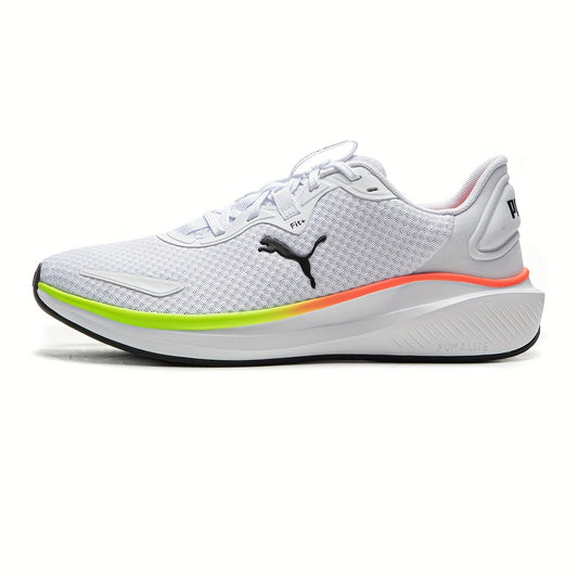PUMA Unisex 38006728 Sneakers - Breathable Mesh Upper, Cushioned Midsole & Stability Support, Vibrant Neon Green Accents, Lightweight Summer Casual Shoes for Men & Women, Comfy Shoes, Sporty Look, Comfortable Fit