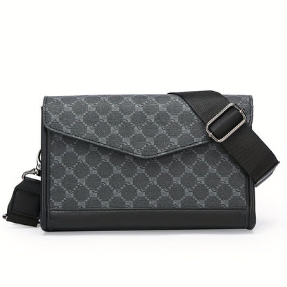 Men‘S Classic Square Single Shoulder Bag, Envelope Bag, College Bag, Ideal Gifts for Father Husband Boyfriend