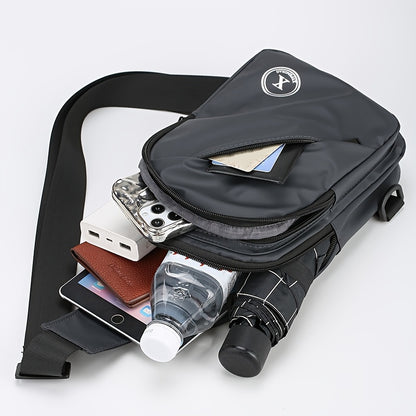 Men'S Chest Bag with Large Capacity, Stylish Crossbody Bag That Allows for Versatile Carrying Options, Perfect for Outdoor Sports And Travel.