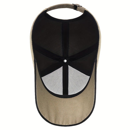 Spring Fashion Color Blocking Sunshade Hat, Outdoor Casual Sports Baseball Cap