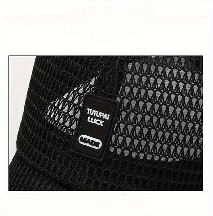2pcs Unisex Quick-Dry Breathable Mesh Baseball Caps - Adjustable Lightweight Summer Sun Hats with Geometric Textured Design for Outdoor Sports, Football Games & Casual Streetwear (Black & Gray), Game Day Accessories, Durable