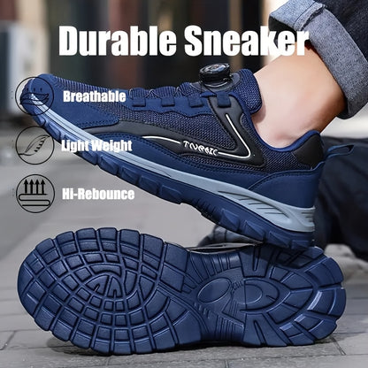 Men'S Lightweight Breathable Outdoor Walking Shoes - Low-Top Comfortable Sneakers with EVA Cushioning, Fabric Upper & Sole for Hiking, Jogging, Casual Wear - Black/White Striped Design, Hiking Shoes, Jogging Footwear, Stylish