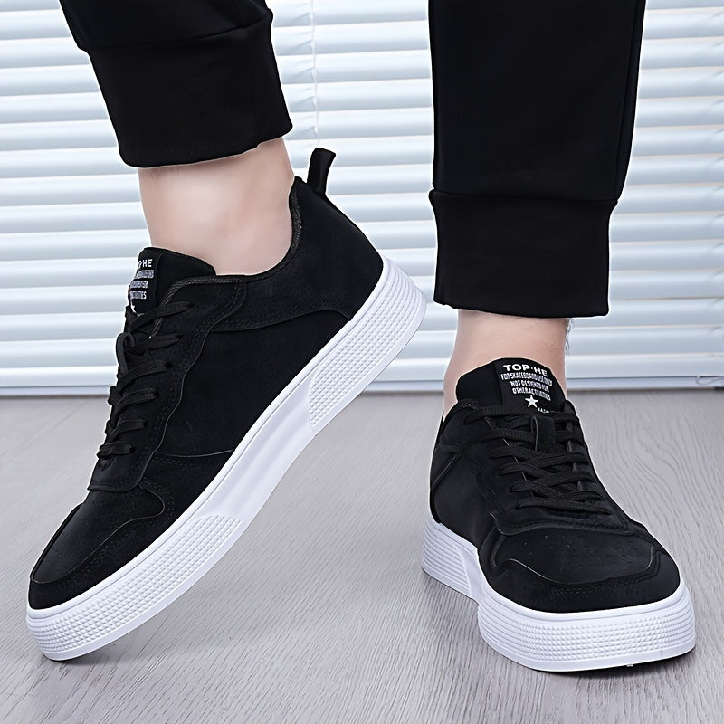 Տղամարդկանց Plus Size Breathable Casual սպորտային կոշիկներ՝ բազմակողմանի բոլոր սեզոնային կանաչ չմուշկներով կոշիկներ՝ փափուկ PU/PVC ներբանով, ժանյակով, կլոր ծայրով դիզայն՝ բիզնես և սոցիալական միջոցառումների համար
