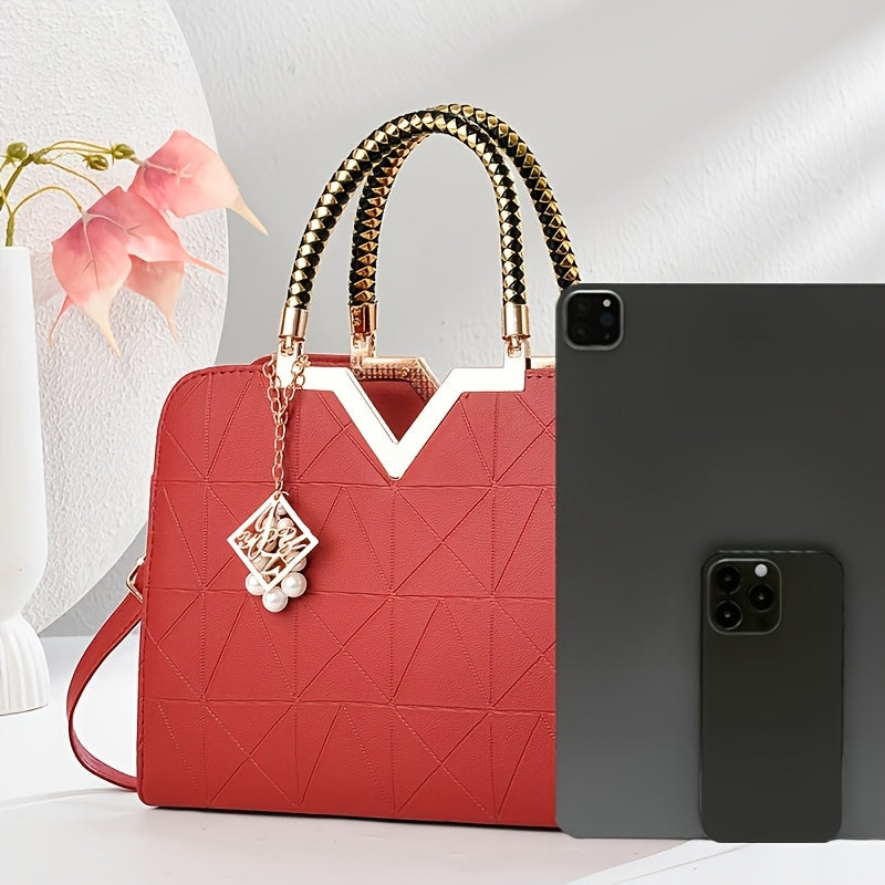 Large Capacity Tote Bag for Women, Stylish New Summer Casual Versatile Shoulder Bag with Premium Texture, Perfect Work Commute Gift