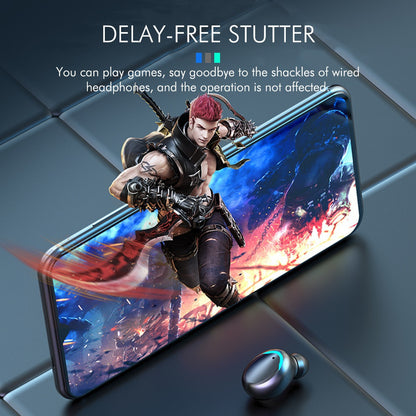 [9D Stereo Sound Noise-Canceling Earbuds] HiFi 9D Stereo Sound TWS Wireless Earbuds - Noise-Canceling In-Ear Sports Headset with LED Charging Case