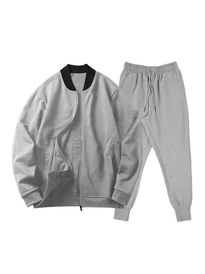 2024 Spring and Autumn New Fashion Trendy Casual Sport Suit Men's Jacket and Trousers